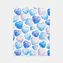 Dreamy Sky Heart Blanket Fleecedecke