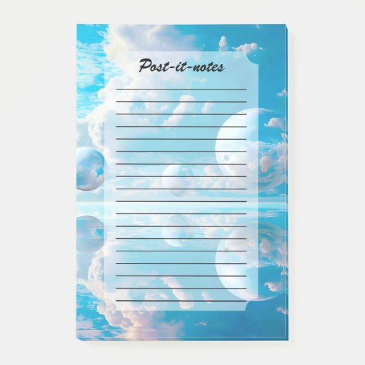 Dreamy Sky Surreal Nature Landscape Post-it Klebezettel (Vorderseite)