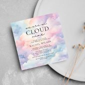 Dreamy Sky Wir sind auf Cloud Nine Baby Shower Einladung