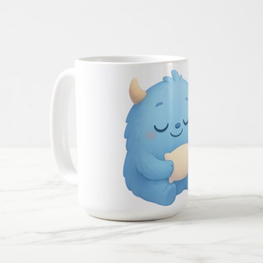Dreamy Sleep Monster Kids Mug — Sweet Dreams Kaffeetasse (Vorderseite Links)