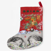 Dreamy Sleepy Children Toys Vintage Kleiner Weihnachtsstrumpf (Rückseite)