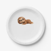 Dreamy Sloth Pappteller (Vorderseite)
