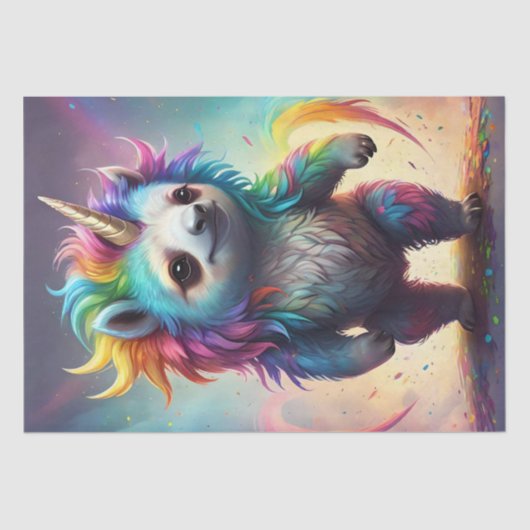 Dreamy Slothicorn: Eine Rainbow Baby Fantasy, Seidenpapier (Vorderseite)