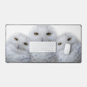 Dreamy Snowy Owls Familie Funny nach Hoot Schreibtischunterlage (Tastatur & Maus)