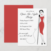 Dreamy Songstress Einladung (Vorne/Hinten)