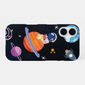 ✨ Dreamy Space Adventure – iPhone 16 Cover Design iPhone 16 Hülle (Rückseite (Horizontal))