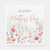 Dreamy Spring Blooms Mother's Day Celebration Serviette (Vorderseite)