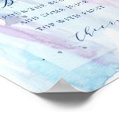 Dreamy Spring Bridal Shower Decor Mimosa Bar Sign  Poster (Ecke)