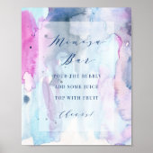 Dreamy Spring Bridal Shower Decor Mimosa Bar Sign  Poster (Vorne)