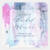 Dreamy Spring Bridal Shower Favor Label Stickers (Vorderseite)