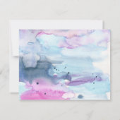 Dreamy Spring Lavender Bridal Shower Invitation Einladung (Rückseite)