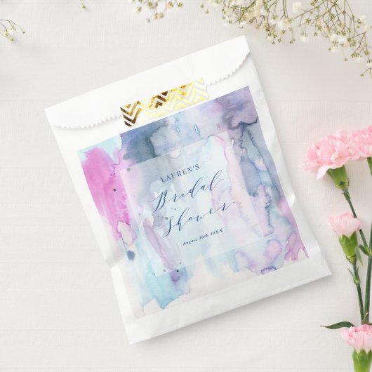 Dreamy Spring Watercolor Bridal Shower Favor Bag Geschenktütchen (Versiegelt)