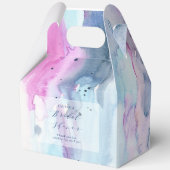 Dreamy Spring Watercolor Bridal Shower Favor Boxes Geschenkschachtel (Vorderseite)