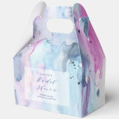 Dreamy Spring Watercolor Bridal Shower Favor Boxes Geschenkschachtel (Rückseite)