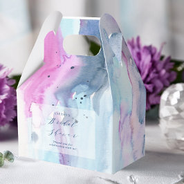 Dreamy Spring Watercolor Bridal Shower Favor Boxes Geschenkschachtel