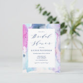 Dreamy Spring Watercolor Bridal Shower Invitation Einladung (Stehend Vorderseite)