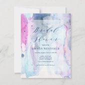 Dreamy Spring Watercolor Bridal Shower Invitation Einladung (Vorderseite)