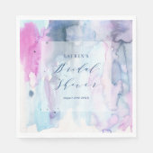 Dreamy Spring Watercolor Bridal Shower Napkins Serviette (Vorderseite)