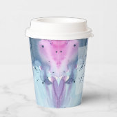 Dreamy Spring Watercolor Bridal Shower Paper Cups Pappbecher (Rechts)