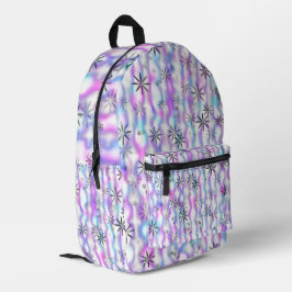 Dreamy Starburst Waves Pattern Bedruckter Rucksack