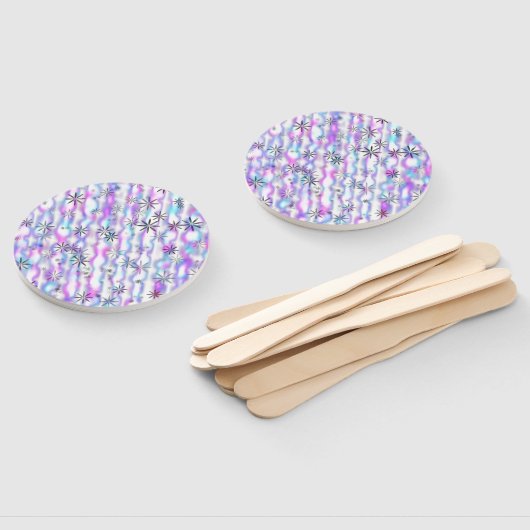 Dreamy Starburst Waves Pattern Fächer (Non-assembled)