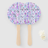 Dreamy Starburst Waves Pattern Fächer (Vorne und Hinten)