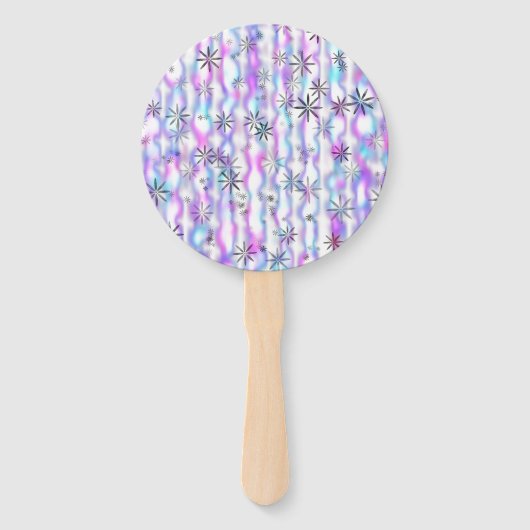 Dreamy Starburst Waves Pattern Fächer (Vorderseite)
