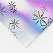 Dreamy Starburst Waves Pattern Fleecedecke (Ecke)