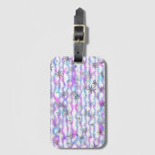 Dreamy Starburst Waves Pattern Gepäckanhänger (Vorderseite Vertikal)