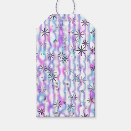 Dreamy Starburst Waves Pattern Geschenkanhänger (Vorderseite)