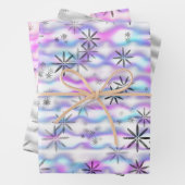 Dreamy Starburst Waves Pattern Geschenkpapier Set (Beispiel)