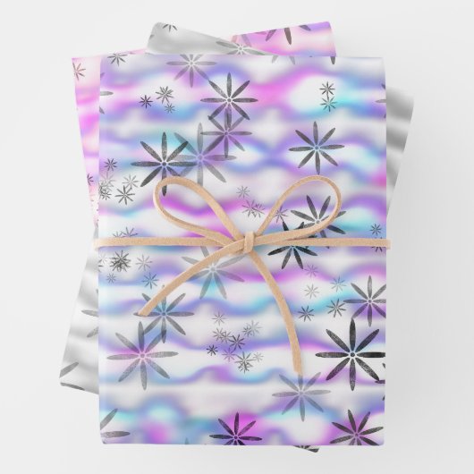 Dreamy Starburst Waves Pattern Geschenkpapier Set (Beispiel)