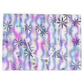 Dreamy Starburst Waves Pattern Große Geschenktüte (Rückseite)