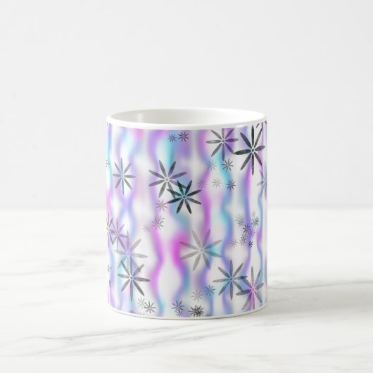 Dreamy Starburst Waves Pattern Kaffeetasse (Mittel)