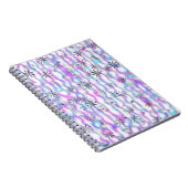 Dreamy Starburst Waves Pattern Notizblock (Rechte Seite)