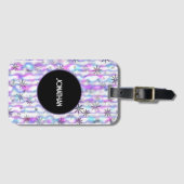 Dreamy Starburst Waves Pattern Personalized Gepäckanhänger (Vorderseite (Horizontal))