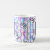 Dreamy Starburst Waves Pattern Personalized Kaffeetasse (Mittel)