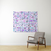 Dreamy Starburst Waves Pattern Wandteppich (Beispiel (Horizontal))