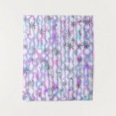 Dreamy Starburst Waves Pattern Wandteppich (Vorderseite)