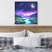 Dreamy Starlight River Landscape Serenity Leinwanddruck (Insitu (Schlafzimmer))