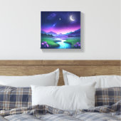 Dreamy Starlight River Landscape Serenity Leinwanddruck (Insitu (Schlafzimmer))