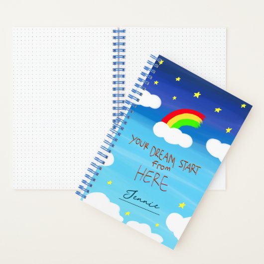 Dreamy Starry Night Dream Book Notizblock (Innen)