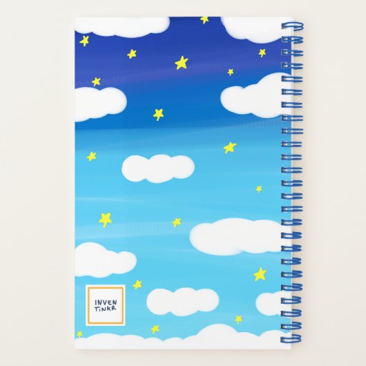 Dreamy Starry Night Dream Book Notizblock (Rückseite)