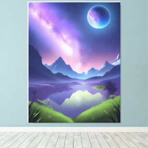 Dreamy Starry Night Leinwanddruck