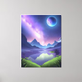 Dreamy Starry Night Leinwanddruck (Vorderseite)