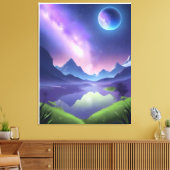 Dreamy Starry Night Leinwanddruck (Insitu (Wohnzimmer))
