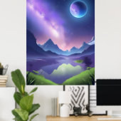 Dreamy Starry Night Poster (Heimbüro)
