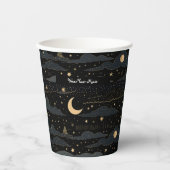 Dreamy Starry Night Sky Paper Cup Pappbecher (Vorderseite)