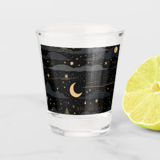 Dreamy Starry Night Sky Shot Glass Schnapsglas