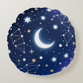 Dreamy Starry Night Sky Throw Kissen - Celestial C